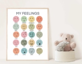 MY FEELINGS  MINIMALIST Simple Emotions poster with 20 emo