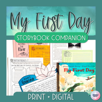 Preview of MY FIRST DAY Storybook Companion - First Day of School Read Aloud