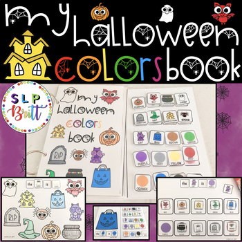 Preview of MY HALLOWEEN COLORS BOOK (SPEECH & LANGUAGE THERAPY)