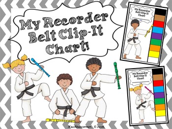 Preview of MY RECORDER BELT CLIP-IT CHART - LARGE CHART (LEDGER 11 X 17 SIZE)