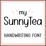 MY SUNNYTEA | Cute Handwriting font Bubble Handwritten Let
