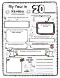 MY YEAR IN REVIEW (Fillable PDF + Google Slides)