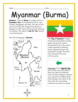 map of southeast asia teaching resources teachers pay teachers