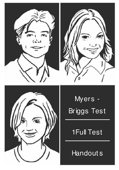 Preview of Myers-Briggs psychological assessment lesson plan for ESL classes