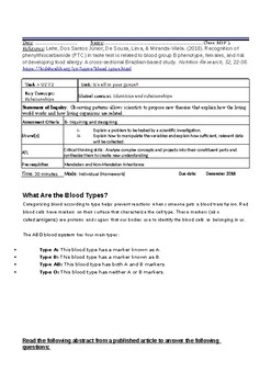 Preview of MYP Biology criterion B