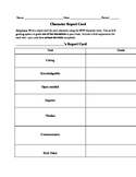 MYP Characterization - Report Card, and Learner Profile Chart