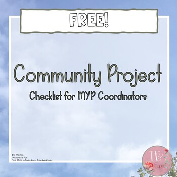 Preview of MYP Community Project Checklist for Coordinators