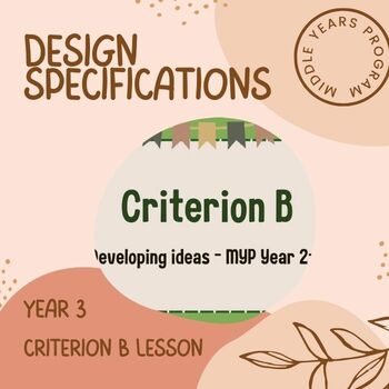 Preview of MYP Design Criterion B Lesson