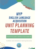 MYP English Language Acquisition Unit Planning Template