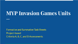 MYP Invasion Games Unit Bundle