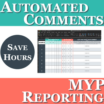 Preview of MYP Mathematics Automated Comments