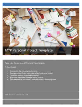 Preview of MYP Personal Project Template for Students (Legacy Version: Pre-2021)