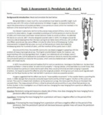 MYP Physics Pendulum Lab Criterion B Assessment