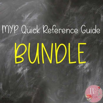 Preview of MYP Quick Reference Guide Bundle