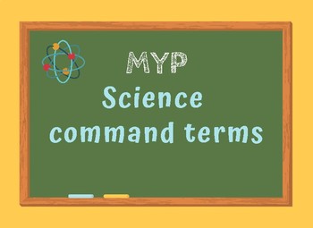 Preview of MYP Science Command Terms