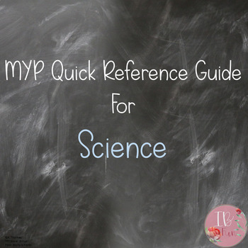 Preview of MYP Science Quick Reference Guide