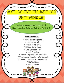 Preview of MYP Scientific Method Unit Bundle