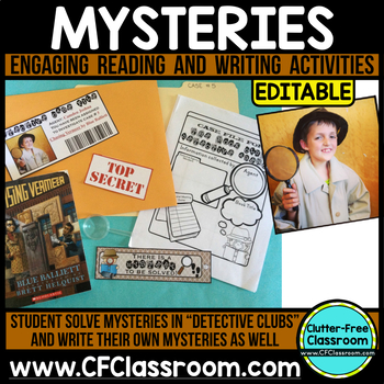 Preview of MYSTERY UNIT | book clubs | literature circles | reading buddies | Mystery Genre