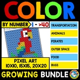 MYSTERY PICTURE MATH COLOR BY NUMBER ACTIVITY PIXEL ART CO