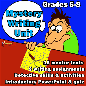 Preview of MYSTERY GENRE STUDY and WRITING UNIT + DETECTIVE ACTIVITIES