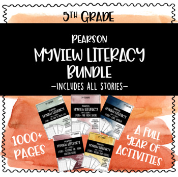 Preview of MYVIEW Literacy- FULL YEAR BUNDLE Supplemental Activities (5th Grade)