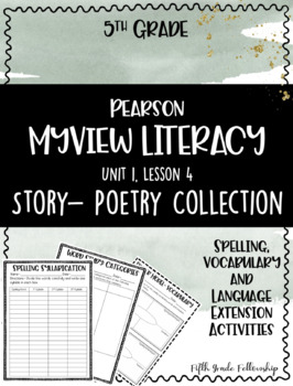 Preview of MYVIEW Literacy: U1W4 Poetry Collection- Supplemental Activities (5th)