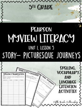 Preview of MYVIEW Literacy: U1W5 Picturesque Journey- Supplemental Activities (5th)