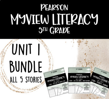 Preview of MYVIEW Literacy Unit 1 BUNDLE- 5th Grade (250+ Pages)
