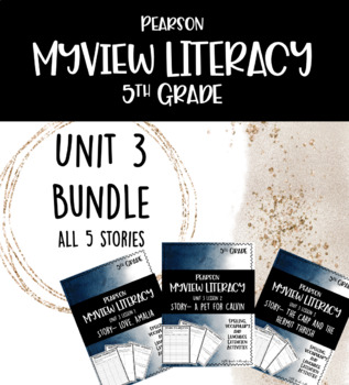Preview of MYVIEW Literacy Unit 3 BUNDLE- 5th Grade (200+ Pages)