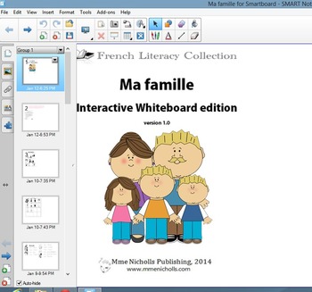 Preview of Ma Famille - Super Worksheet Package!  French Literacy Collection