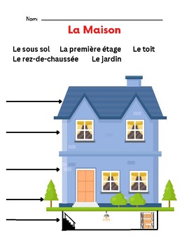 Ma Maison-House Vocabulary by Madame Bouchard | TPT