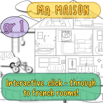 Preview of Ma Maison Interactive PDF (Grade 1)