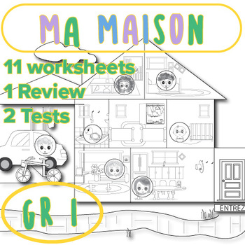 Preview of Ma Maison Unit (Grade 1) with Interactive Presentation