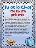 Ma Recette A French Procedural writing activity Ontario Co