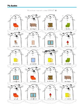 Ma chambre, French bedroom vocabulary, 5 activities by French rocks