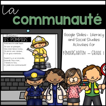 Preview of Ma communauté - FRENCH Google Slides™ Unit