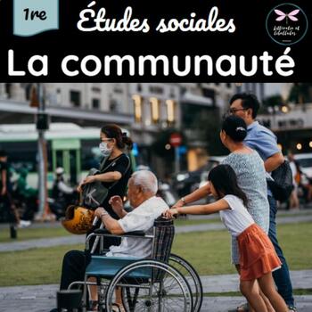 Preview of Ma communauté Grade 1 Google Slides complete Unit -Études sociales
