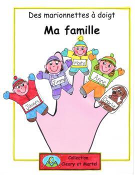 Preview of Ma famille - Finger Puppets - Family Day - Distance Learning