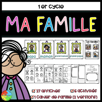 Preview of French Inclusive Family Printable Activities - Activités - Famille