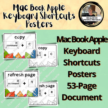 Preview of Mac Book Apple Keyboard Shortcuts Posters
