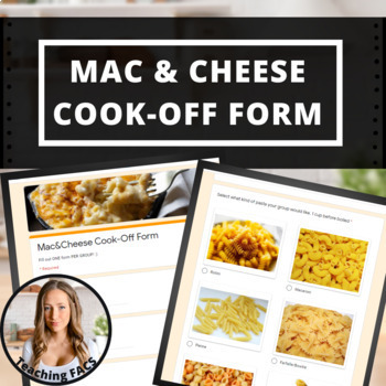 Preview of Mac & Cheese Cook-Off Order Form [FACS, FCS, Mother Sauces]