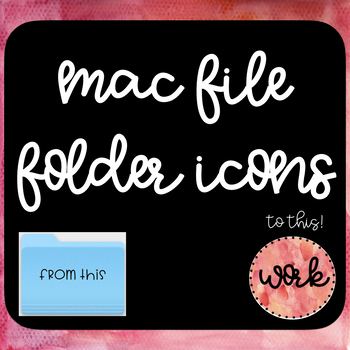 Change icon for mac folders shortcut