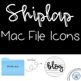 Mac File Folder Icons in Shiplap