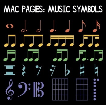 Preview of Mac OS Pages: Music Symbols