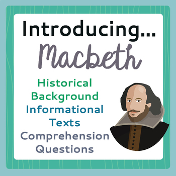 Preview of MACBETH Introduction History Background Texts, Activities PRINT and EASEL