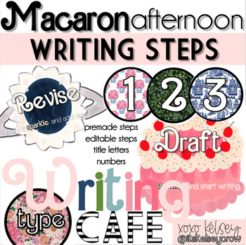 Preview of Macaron Afternoon // Writing Steps
