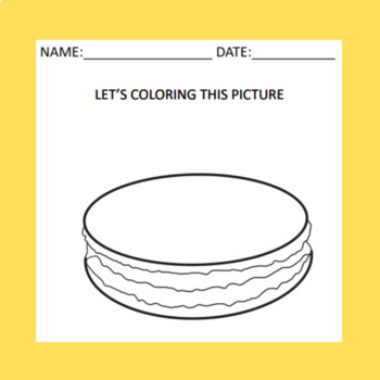macaron coloring pages