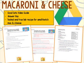 Preview of Macaroni & Cheese Lab + Good Eats Video Guide