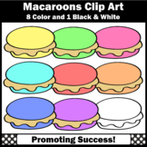 Macaroons Clipart | Cookie Clipart | Png Images | Black an