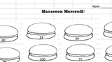 Macaroons! Mad Minute Style Activity TEMPLATE
